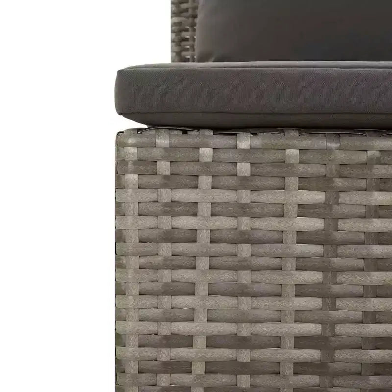 vidaXL Garten-Lounge-Set, grau und dunkelgrau