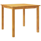 vidaXL Ensemble repas de jardin marron en bois d’acacia massif, moyen, pliable