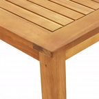 vidaXL Ensemble repas de jardin marron en bois d’acacia massif, moyen, pliable