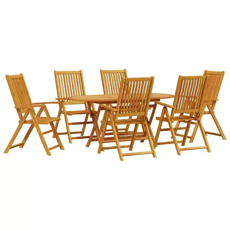 vidaXL Garden Dining Set Folding 5 pcs Solid Acacia Wood