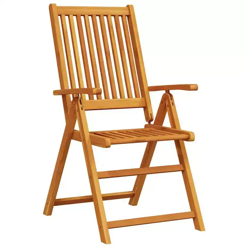 Ensemble repas de jardin pliant vidaXL de 5 pièces en bois d’acacia massif