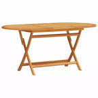 Ensemble repas de jardin pliant vidaXL de 5 pièces en bois d’acacia massif