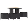 vidaXL Garden Dining Set Poly Rattan