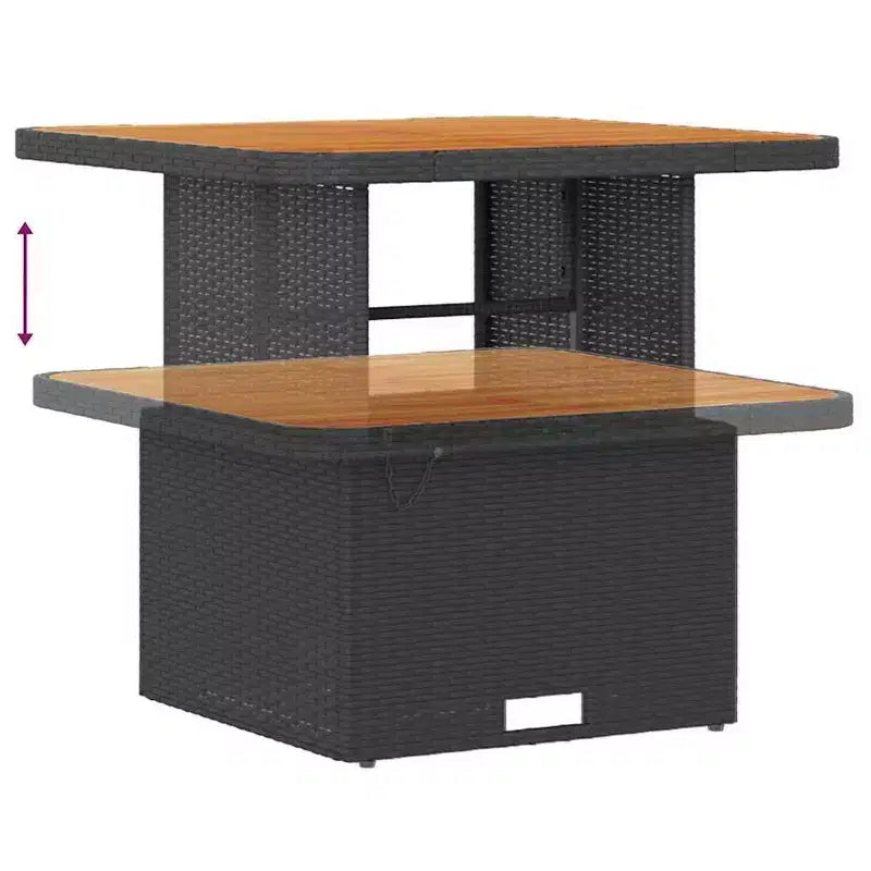 Ensemble de repas de jardin vidaXL en polyrotin
