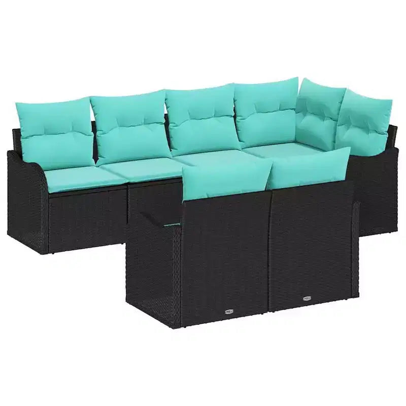 vidaXL Garden Sofa Set Poly Rattan
