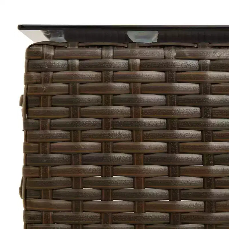 vidaXL Garden Sofa Set with Cushion 2 pcs Black and Cream Poly Rattan