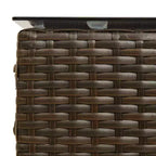 vidaXL Garden Sofa Set with Cushion 2 pcs Black and Cream Poly Rattan