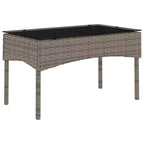 vidaXL Garden Sofa Set with Cushion 2 pcs Black and Cream Poly Rattan