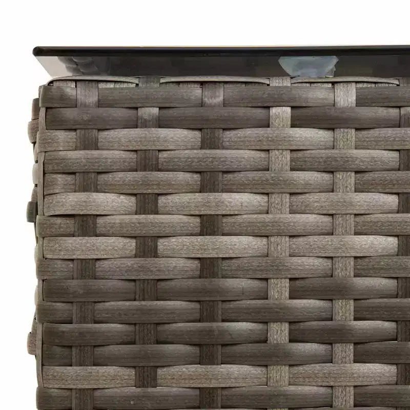vidaXL Garden Sofa Set with Cushion 2 pcs Black and Cream Poly Rattan
