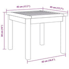 vidaXL Table d’appoint huilée en bois d’acacia massif naturel