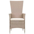 Set da pranzo da esterno vidaXL in rattan PE 29.5 x 59.1 in
