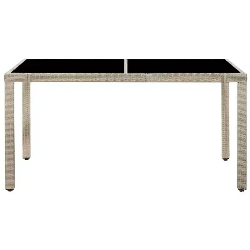 Set da pranzo da esterno vidaXL in rattan PE 29.5 x 59.1 in