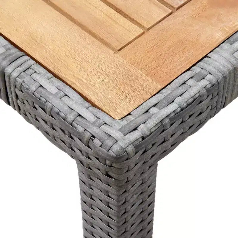 vidaXL Garden Dining Set Rattan Poly Rattan 9 Piece Set Seats Many