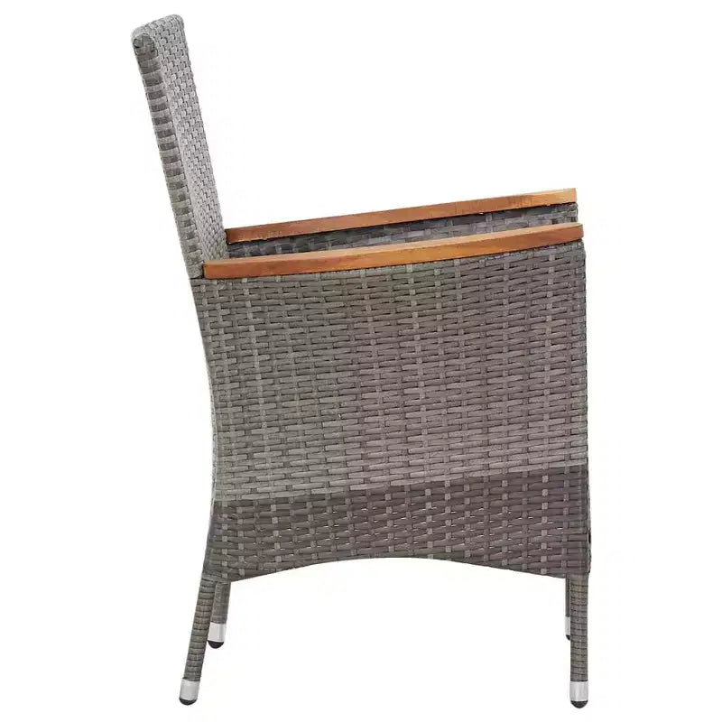 vidaXL Garden Dining Set Rattan Poly Rattan 9 Piece Set Seats Many