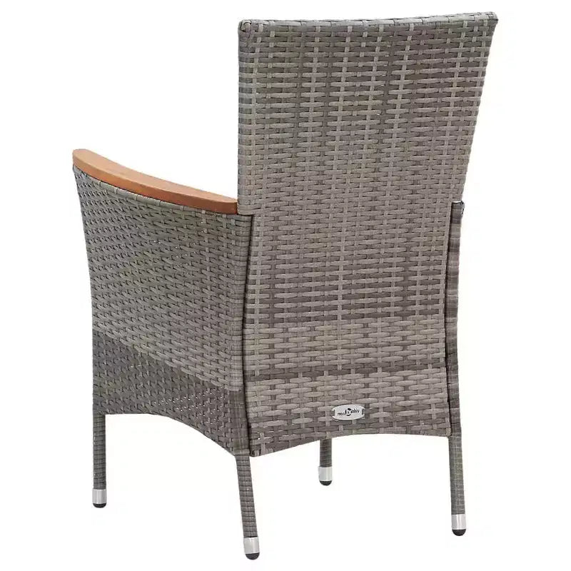 vidaXL Garden Dining Set Rattan Poly Rattan 9 Piece Set Seats Many