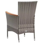 vidaXL Garden Dining Set Rattan Poly Rattan 9 Piece Set Seats Many
