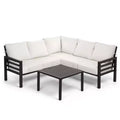 Karl Home | L-Shaped Metal Patio Conversation Sofa Set