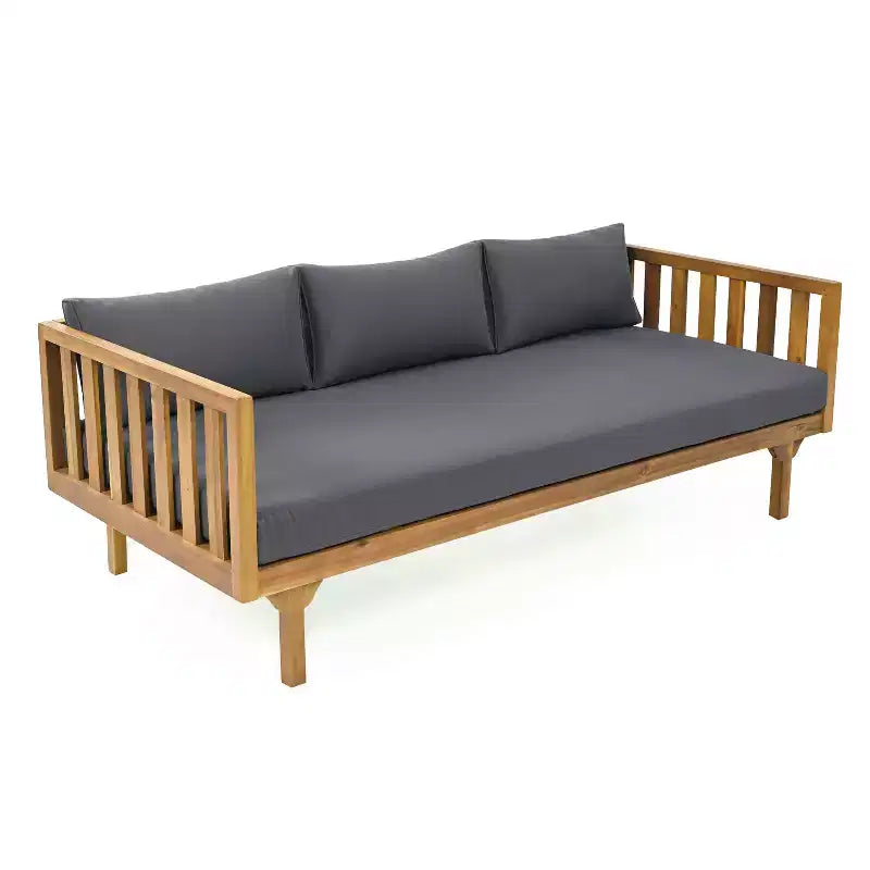 Christopher Knight Home Claremont modern, 4 részes akácfa teraszos beszélgetőgarnitúra párnákkal