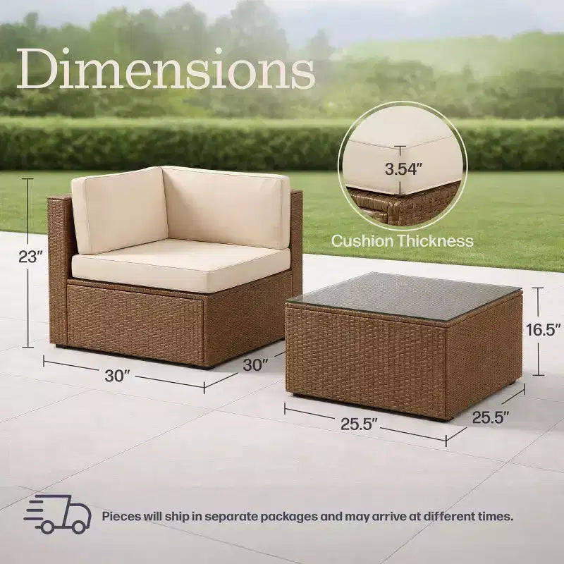 Ensemble de mobilier de terrasse Alaterre Furniture