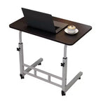 Mobile Computer Desk with Adjustable Height and Wheels