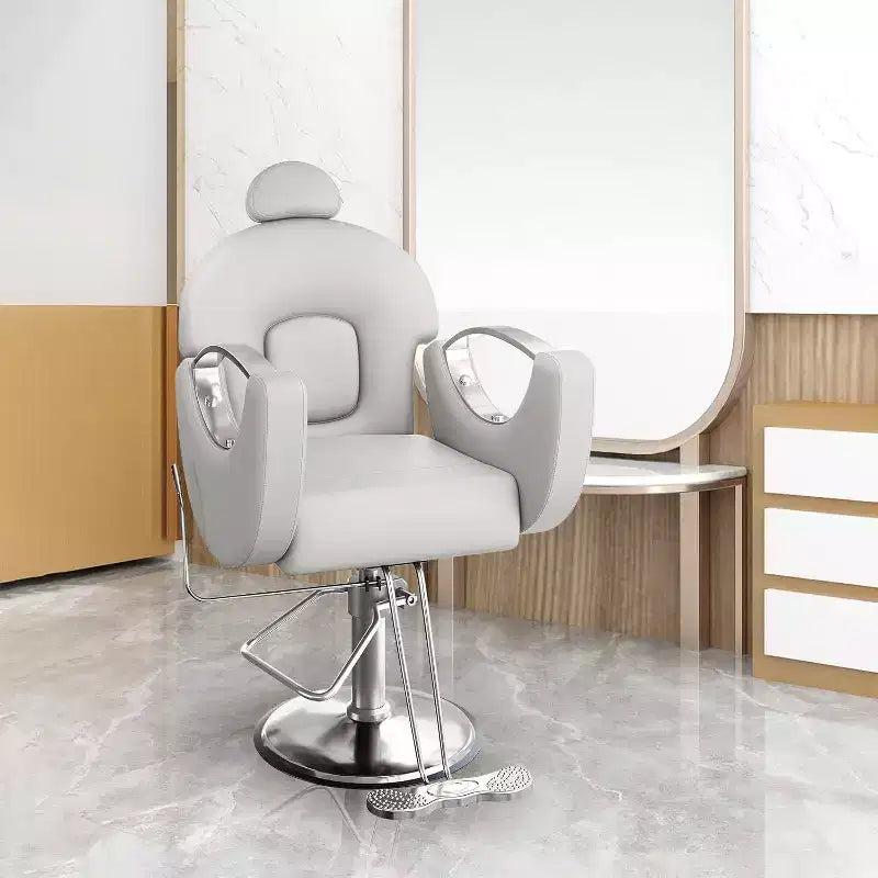Reclining Salon Chair Hydraulic Barber Chair with 360 Swivel and Adjustable Height