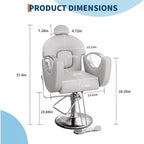 Reclining Salon Chair Hydraulic Barber Chair with 360 Swivel and Adjustable Height