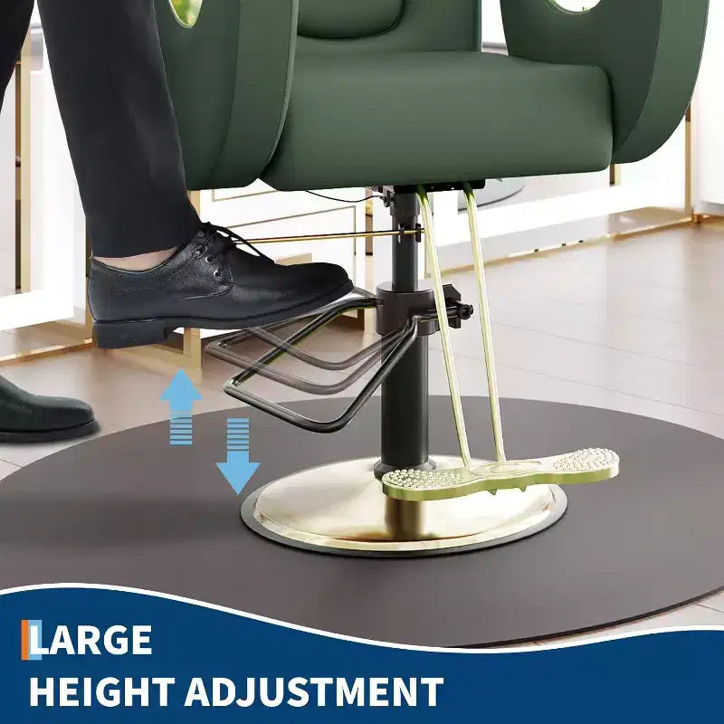 Reclining Salon Chair Hydraulic Barber Chair with 360 Swivel and Adjustable Height