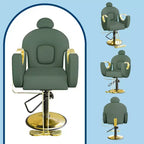 Reclining Salon Chair Hydraulic Barber Chair with 360 Swivel and Adjustable Height