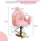 Reclining Salon Chair Hydraulic Barber Chair with 360 Swivel and Adjustable Height