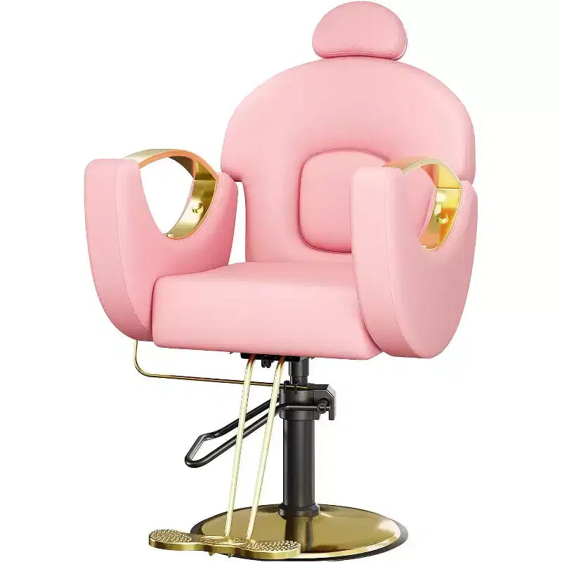 Reclining Salon Chair Hydraulic Barber Chair with 360 Swivel and Adjustable Height