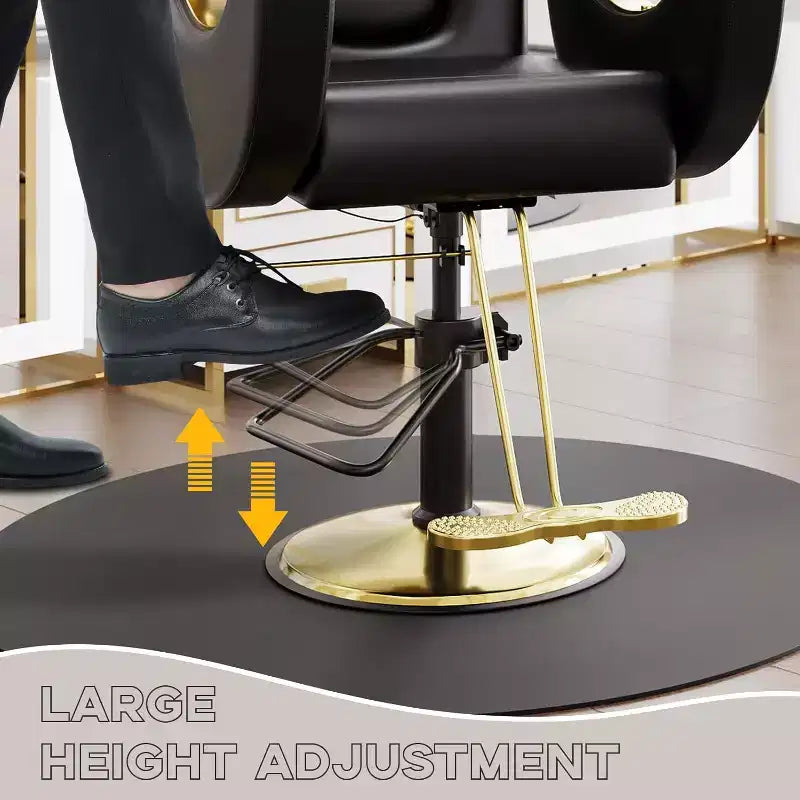 Reclining Salon Chair Hydraulic Barber Chair with 360 Swivel and Adjustable Height