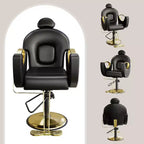 Reclining Salon Chair Hydraulic Barber Chair with 360 Swivel and Adjustable Height