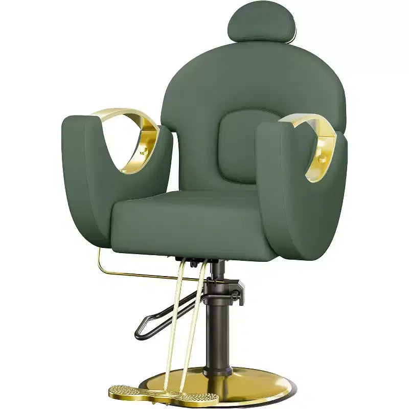 Reclining Salon Chair Hydraulic Barber Chair with 360 Swivel and Adjustable Height