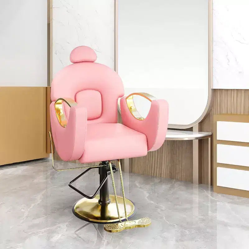 Reclining Salon Chair Hydraulic Barber Chair with 360 Swivel and Adjustable Height