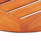 Ensemble de salle à manger de patio pliable vidaXL, 5 pièces, en bois d’eucalyptus massif