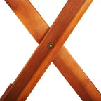 Ensemble de salle à manger de patio pliable vidaXL, 5 pièces, en bois d’eucalyptus massif