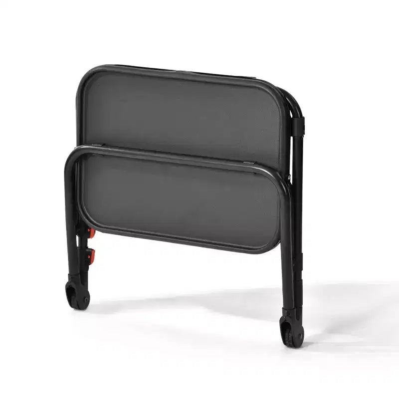 Folding Table and Stool Set, Adjustable Height Tray Table with Tilting Top and Cup Holder, Portable Desk for Bed, Sofa, Study or Outdoor