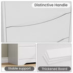 3-Drawer Wooden Dresser with Wide Top