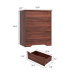 3-Drawer Wooden Dresser with Wide Top