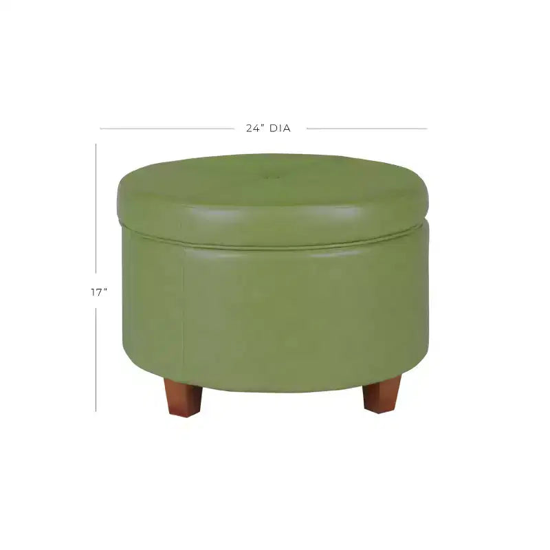 Large Round Storage Ottoman