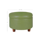 Large Round Storage Ottoman