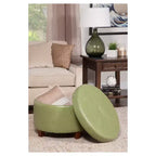 Large Round Storage Ottoman
