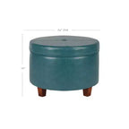 Large Round Storage Ottoman