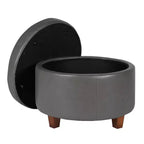 Large Round Storage Ottoman
