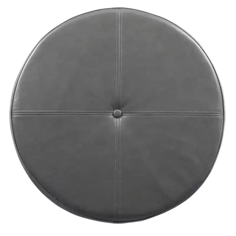 Large Round Storage Ottoman