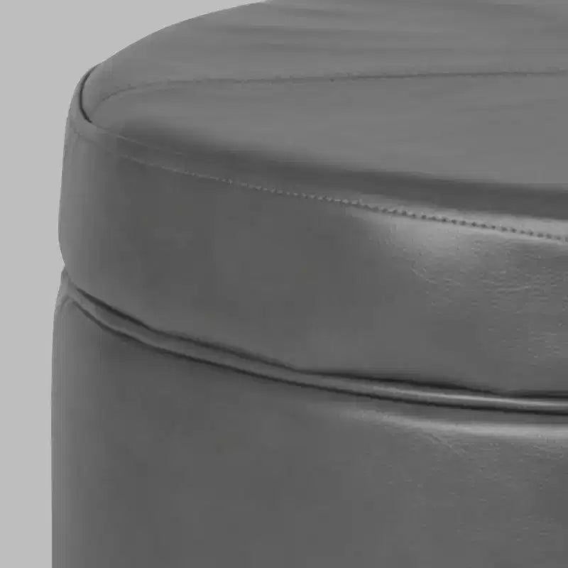 Large Round Storage Ottoman