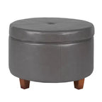 Large Round Storage Ottoman