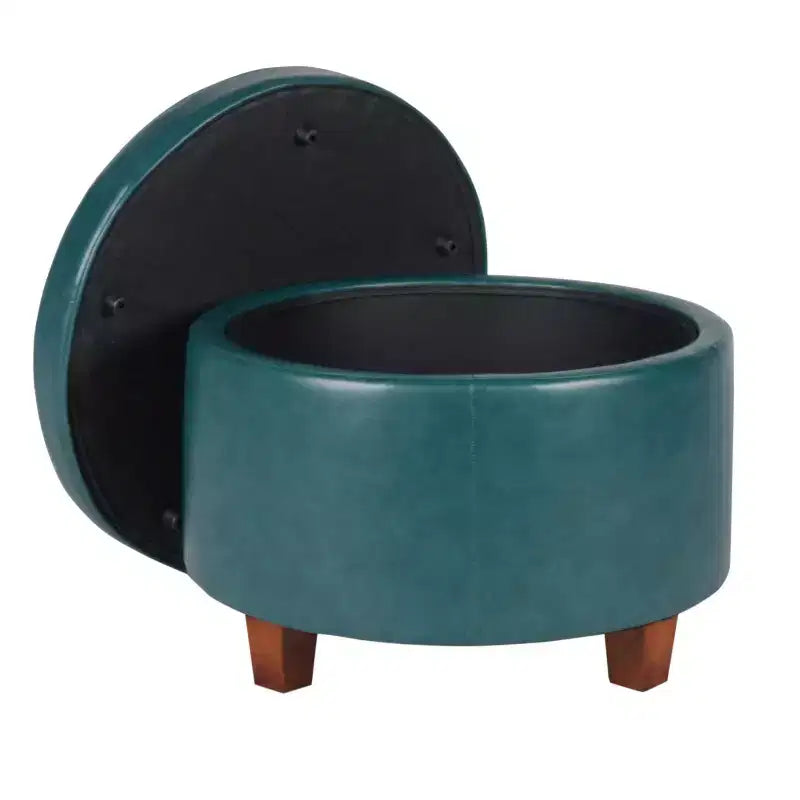 Large Round Storage Ottoman