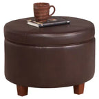 Large Round Storage Ottoman