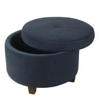 Large Round Storage Ottoman